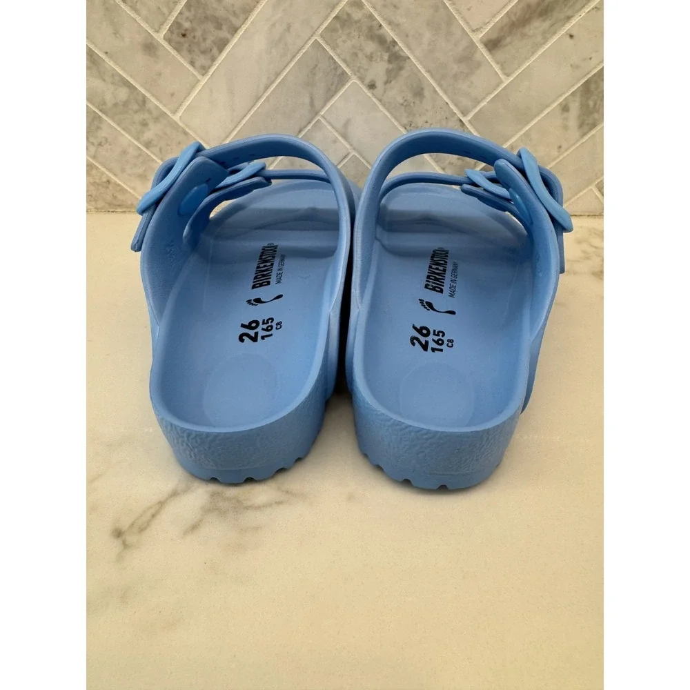 Birkenstock Arizona EVA Sandals Kids Youth Size 8 26 Sky Blue Slip On Slides‎